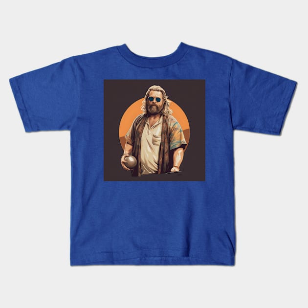 Fat Thor Dude Kids T-Shirt by Grassroots Green